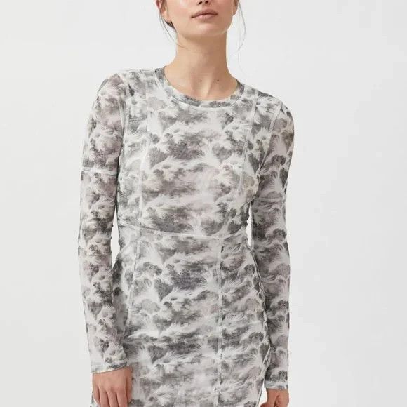 Urban Outfitters Mesh Bodycon Dress Sz S Vtg Y2K 90s Style Whimsigoth Fairycore - Picture 3 of 12